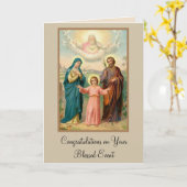 Carte de félicitations pour la naissance de la pet (Fleur jaune)