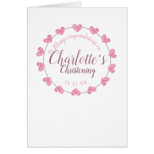 Carte de félicitations pour la petite fille Chris