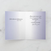 Carte de félicitations pour la première communion (Intérieur)