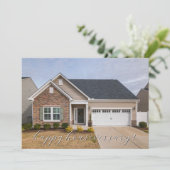 Carte de félicitations pour la première maison pou (Debout devant)