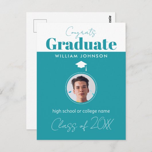 Carte de félicitations pour la promotion 2023 (Devant / Derrière)