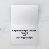 Carte de Félicitations pour la Remise de Diplôme 2 (Intérieur)