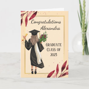 Carte de Félicitations pour la Remise de Diplôme d
