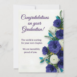 Carte de Félicitations pour la Remise de Diplômes 