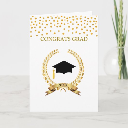 Carte de Félicitations pour la Remise des Diplômes (Devant)