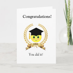 Carte de Félicitations pour la Remise des Diplômes