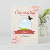 Carte de félicitations pour la remise des diplômes (Debout devant)