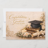 Carte de Félicitations pour la Remise des Diplômes (Devant)