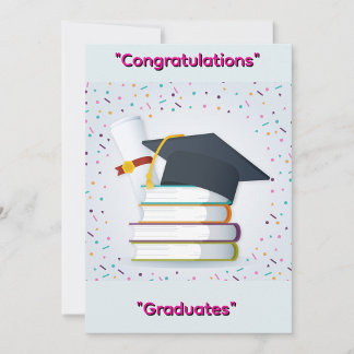 Carte de félicitations pour la remise des diplômes