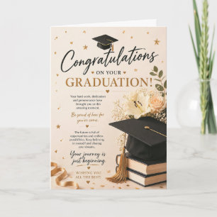 Carte de félicitations pour la remise des diplômes