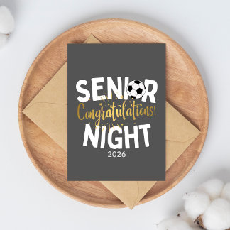 Carte de félicitations pour la soirée des seniors