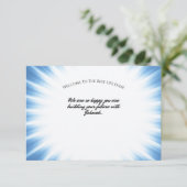 Carte de félicitations pour le baptême JW (Debout devant)