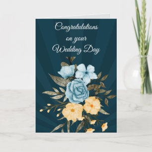 Carte de félicitations pour le jour du mariage