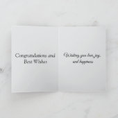 Carte de félicitations pour le jour du mariage (Intérieur)