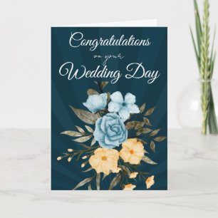 Carte de félicitations pour le jour du mariage