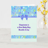 Carte de félicitations pour le nouveau bébé (Fleur jaune)