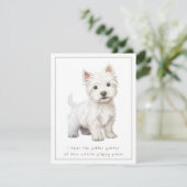 Carte de félicitations pour le nouveau chiot de We (Debout devant)