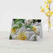 Carte de félicitations pour les 25 ans de mariage (Fleur jaune)