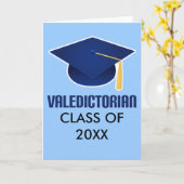 Carte de félicitations pour les diplômes de Valedi (Fleur jaune)