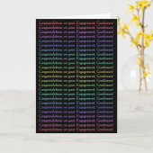 Carte de félicitations pour les Fiançailles gays R (Fleur jaune)