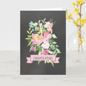 Carte de félicitations pour les Mariages floraux n (Fleur jaune)