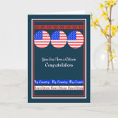 Carte de félicitations pour les nouveaux citoyens (Fleur jaune)