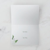 Carte de Félicitations pour Mariage avec des Lys C (Intérieur)