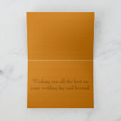 Carte de félicitations pour mariage d'ours de Cali (Intérieur)