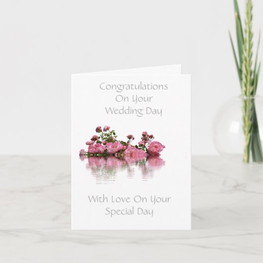 Carte de félicitations pour mariage élégant person (Devant)