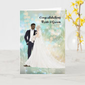 Carte de félicitations pour Mariage mixte (Fleur jaune)