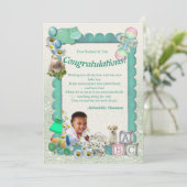 Carte de félicitations pour nouveau bébé garçon (Debout devant)