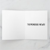 CARTE DE FÉLICITATIONS POUR NOUVEAU BÉBÉ TRUMP GRA (Intérieur)