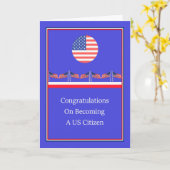 Carte de Félicitations pour Nouveau Citoyen Améric (Fleur jaune)