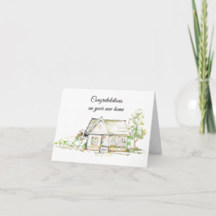Carte de félicitations pour nouvelle maison