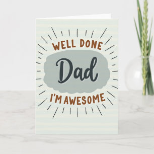 Carte de félicitations pour papa incroyable