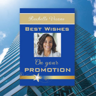Carte de félicitations pour promotion avec photo