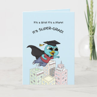 Carte de Félicitations pour Super Diplômé Bluebird