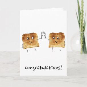 Carte de félicitations pour toast