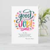 Carte de félicitations pour un excellent travail (Debout devant)