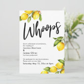 Carte de félicitations pour un mariage reporté ave (Debout devant)