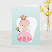 Carte de félicitations pour une dent qui tombe ave (Fleur jaune)