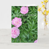 Carte de Félicitations pour vos Fiançailles (Fleur jaune)