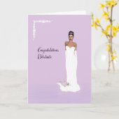 Carte de félicitations pour White Debutante (Fleur jaune)