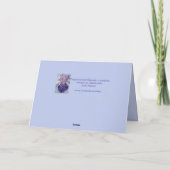 Carte de félicitations Red Rooster Watercolor (Dos)