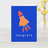 Carte de félicitations Rocket (Fleur jaune)