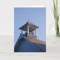 Carte de félicitations "Schoolhouse Belltower"