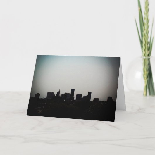 Carte de félicitations "Silhouette de St. Paul" (Devant)