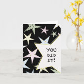 Carte de félicitations Star (Fleur jaune)