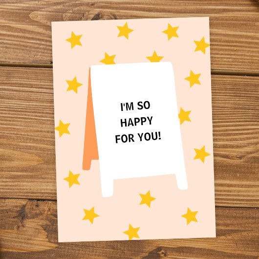 Carte de félicitations tellement heureuse