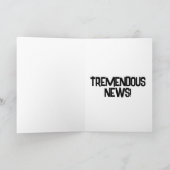 CARTE DE FÉLICITATIONS TRUMP NOUVEAU BÉBÉ (Intérieur)